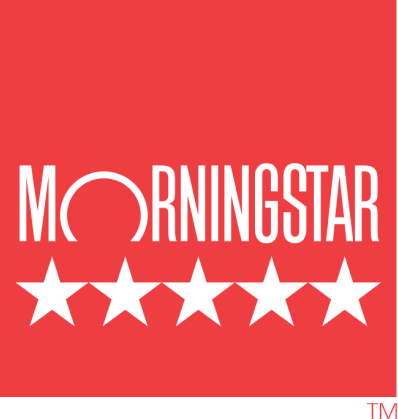 Morningstar five-star overall rating seal